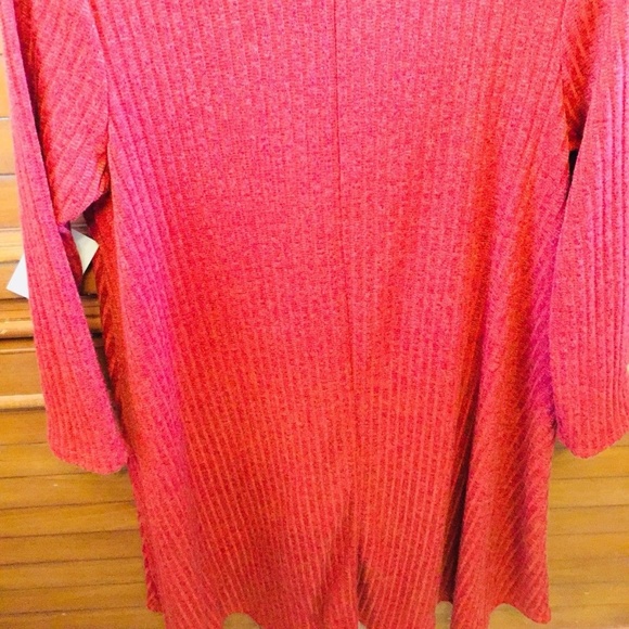 PINC XL L/S Dress W/Gold Necklace Polyester Orange - Picture 5 of 5